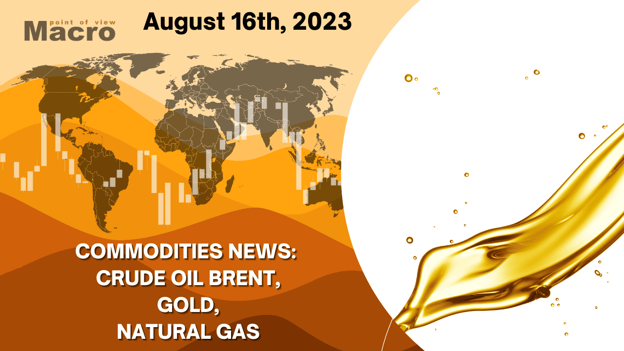 Commodities News: crude oil Brent, gold, natural gas